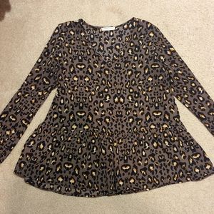 Leopard print blouse